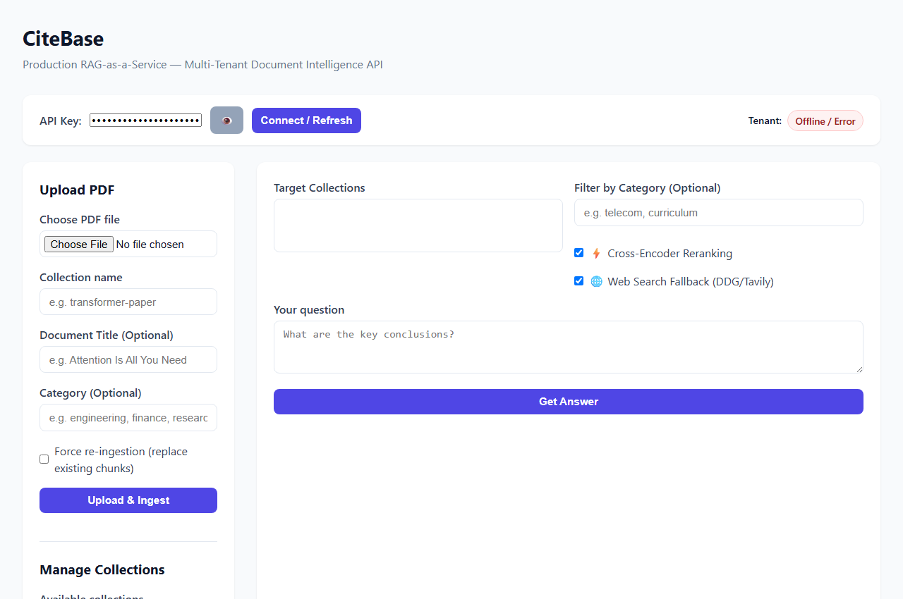 CiteBase Frontend Intelligence Interface